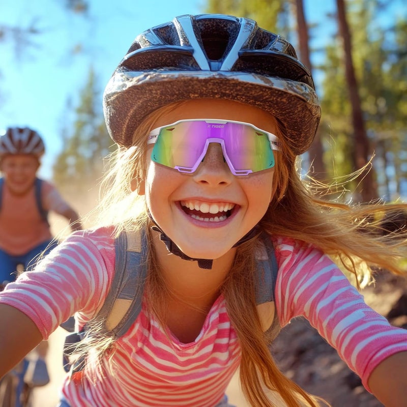 Xtiger Polarized Kids Sunglasses Youth Baseball Sunglasses UV400 Boys Girls Sports Sun Glasses for Softball Cycling Scooter - Image 2